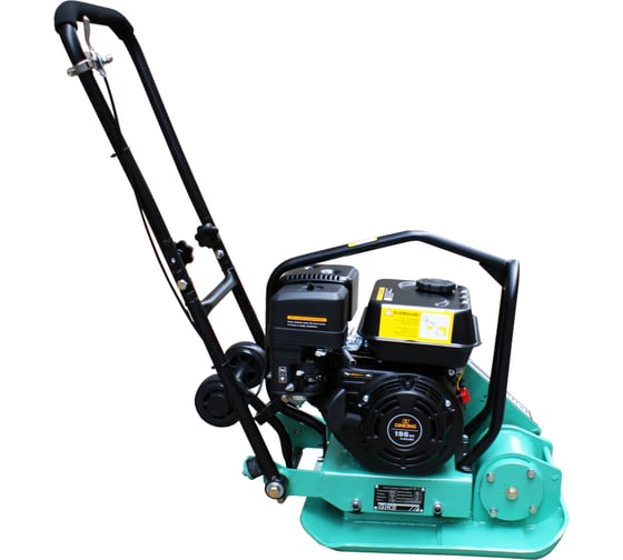 Виброплита GIKS 61 кг, двигатель Dinking G200F 6л.с., колеса PC60D