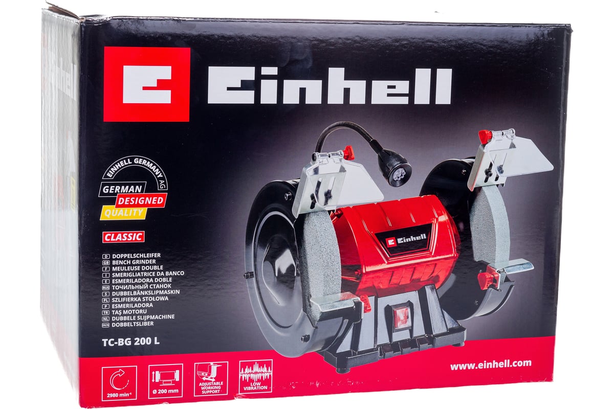 Точильный станок Einhell TС-BG 200 L, 400Вт 4412633