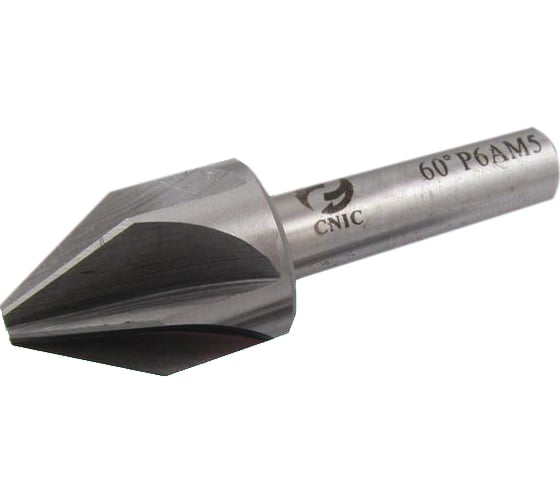 Зенковка (6x7x42 мм; конус 60 градусов; d хв=6 мм; Р6АМ5; ц/х; Z=6) CNIC 44908