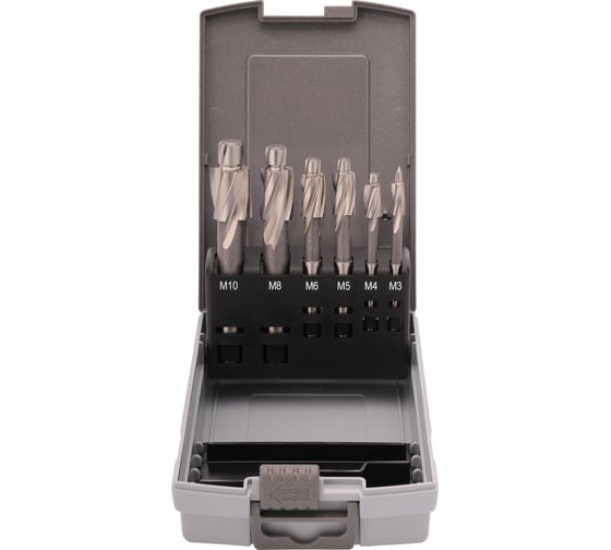 Набор цековок 180 градусов, М3-M10, HSS-G, 6 шт RUKO 102452RO
