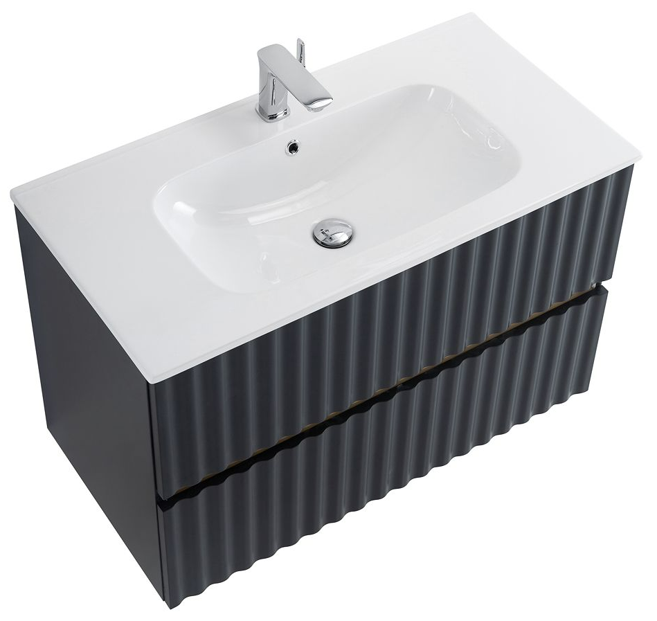 Мебель для ванной Art&Max Elegant 100 см, LED подсветка, серый