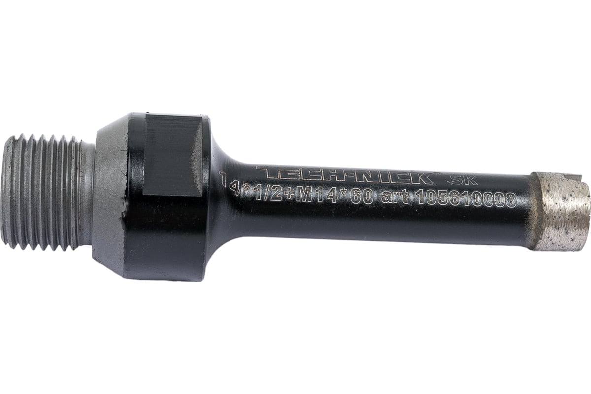 Коронка алмазная, спекание 14х60 мм, 1/2/M14 SK TECH-NICK 105610008