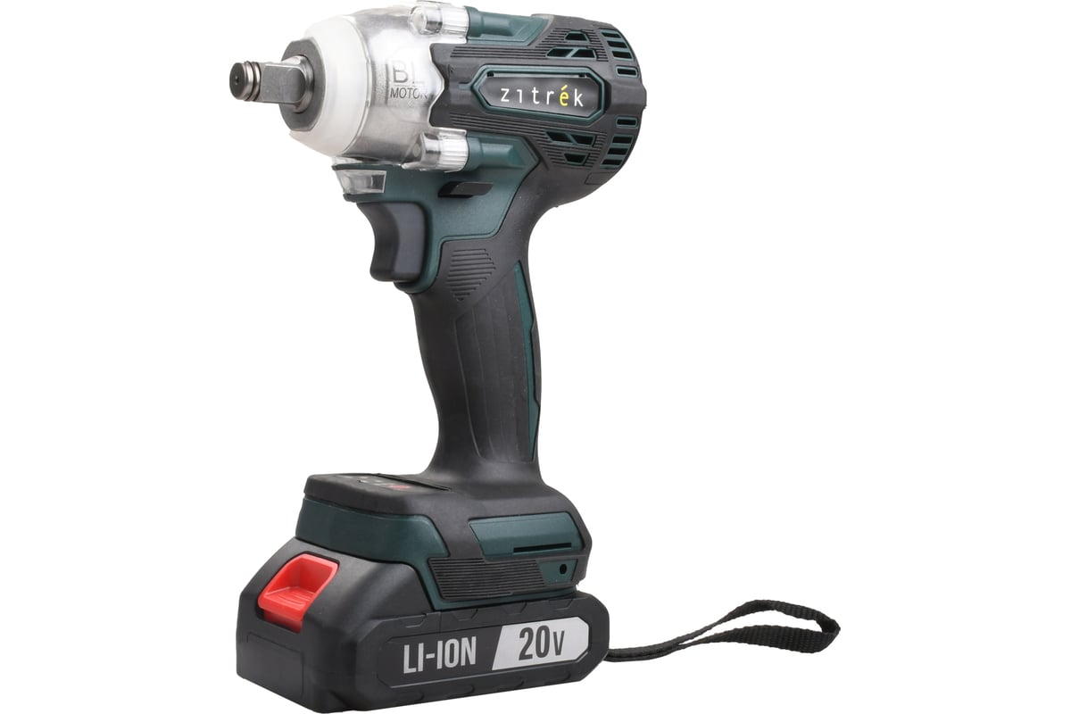 Гайковерт аккумуляторный бесщеточный Zitrek Crusher 20, 20В, 300 Нм, 1x2.0Ач 085-1021