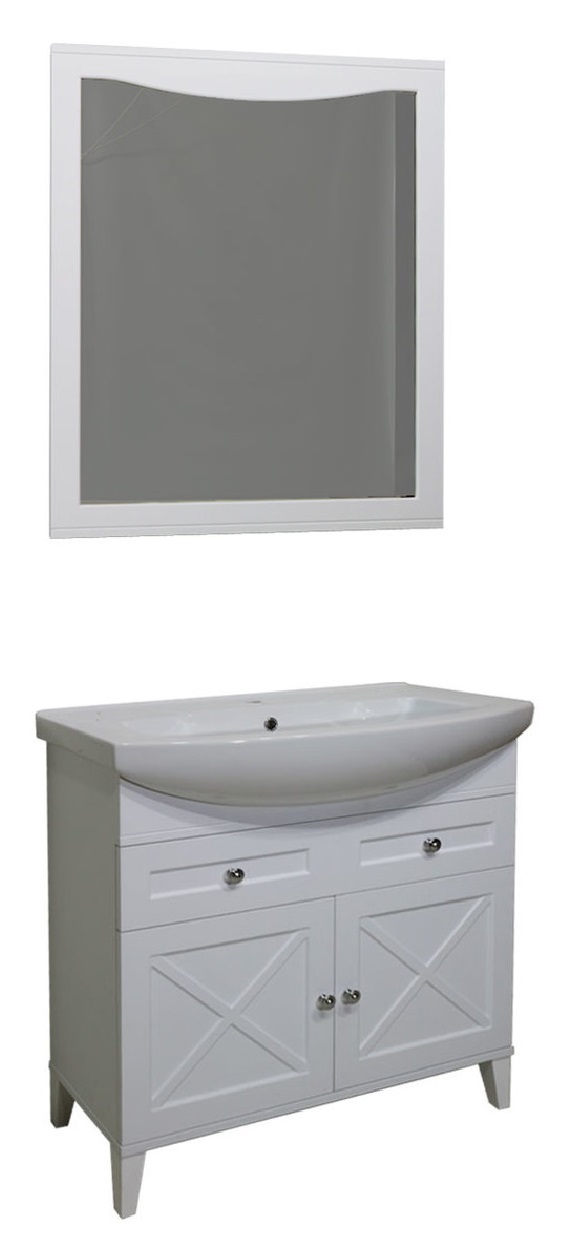 Мебель для ванной Caprigo Torino 85 см, 1 ящик, 2 дверцы, бланж
