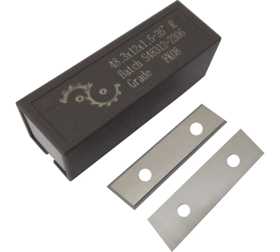 Нож сменный твердосплавный FHONK 48.3x12x1.5 со скосом HW 35º Z=4 NR R (упаковка 10шт) 4831215FK08R-10