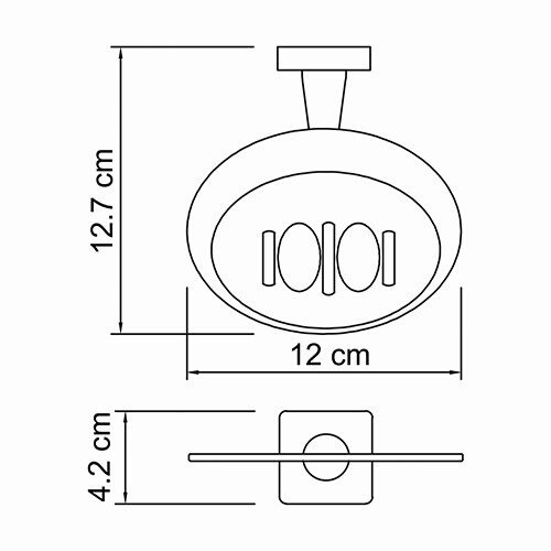 Мыльница-решетка WasserKRAFT Lippe K-6569