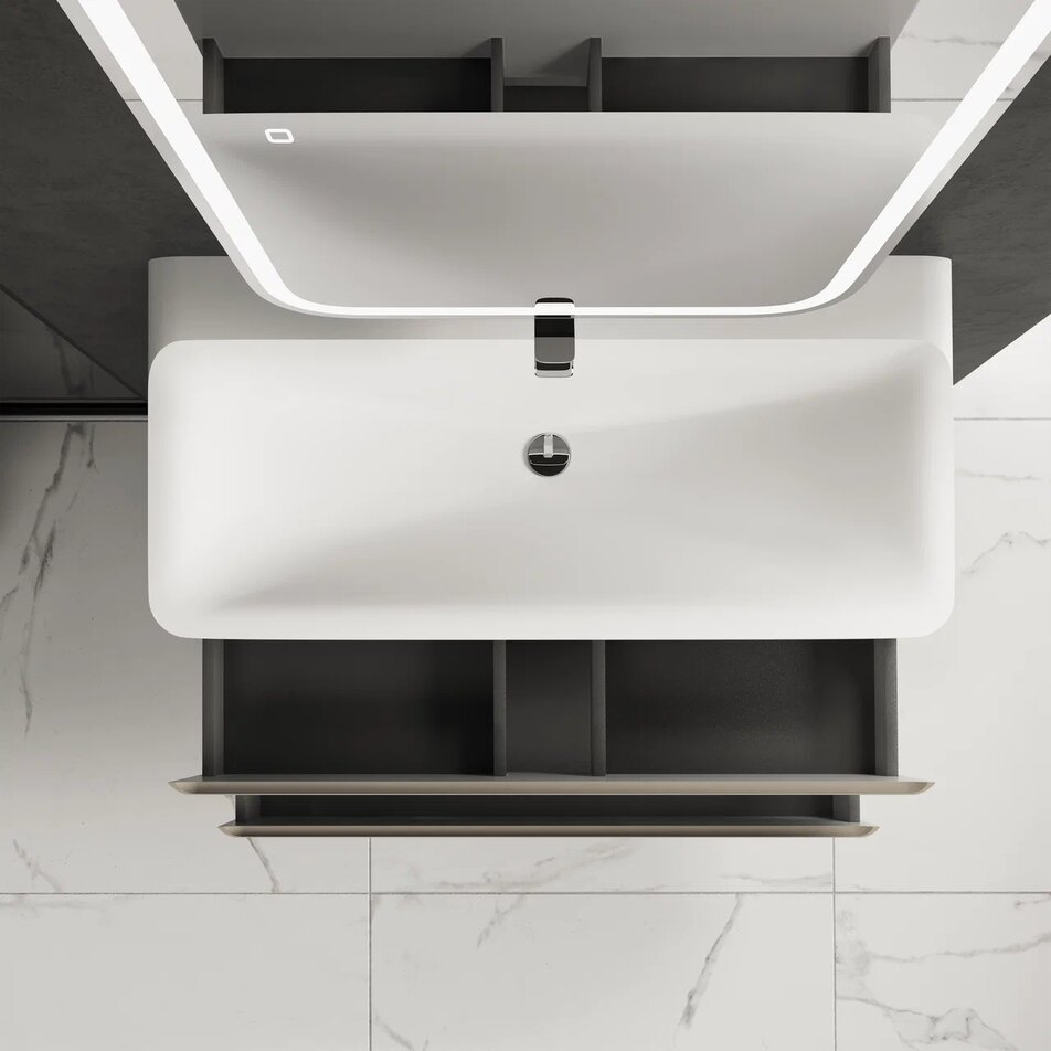 Тумба с раковиной AQUAme S4 100 см