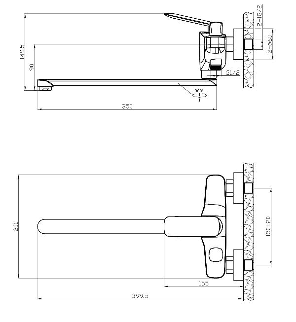 Смеситель универсальный Agger Surprise A0121100