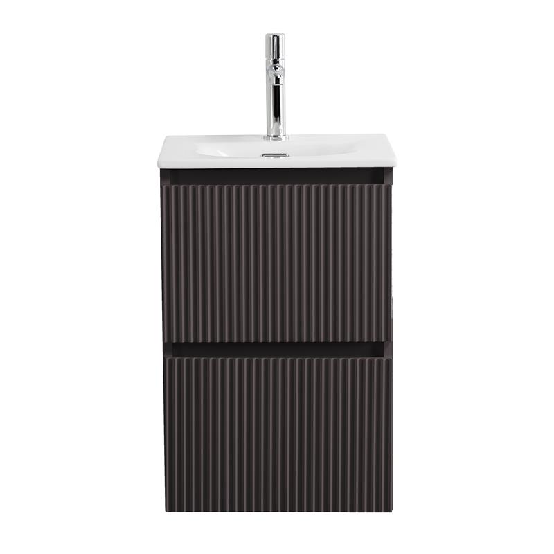 Тумба с раковиной BelBagno Uno-Mini 40 см Темно-серый матовый