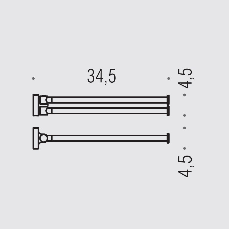 Полотенцедержатель Colombo Plus W4913.CR хром