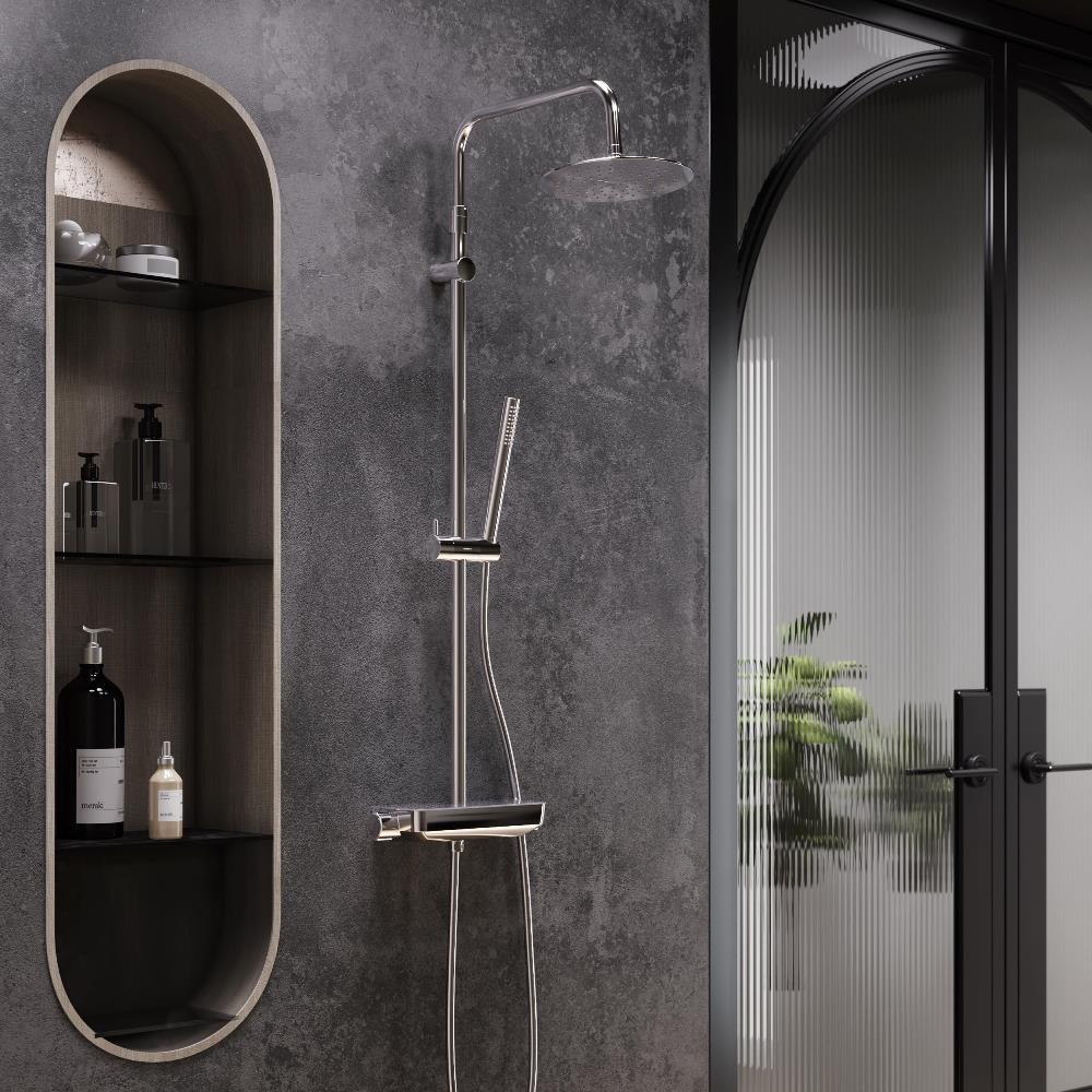 Душевая стойка Damixa Scandinavian Pure 936750000 c термостатом, хром