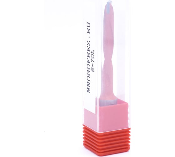 Сверло присадочное монолитное глухое ZY-90208L (6х70 мм; хв-к 10 мм; левое вращение) МНОГОФРЕЗ 6676