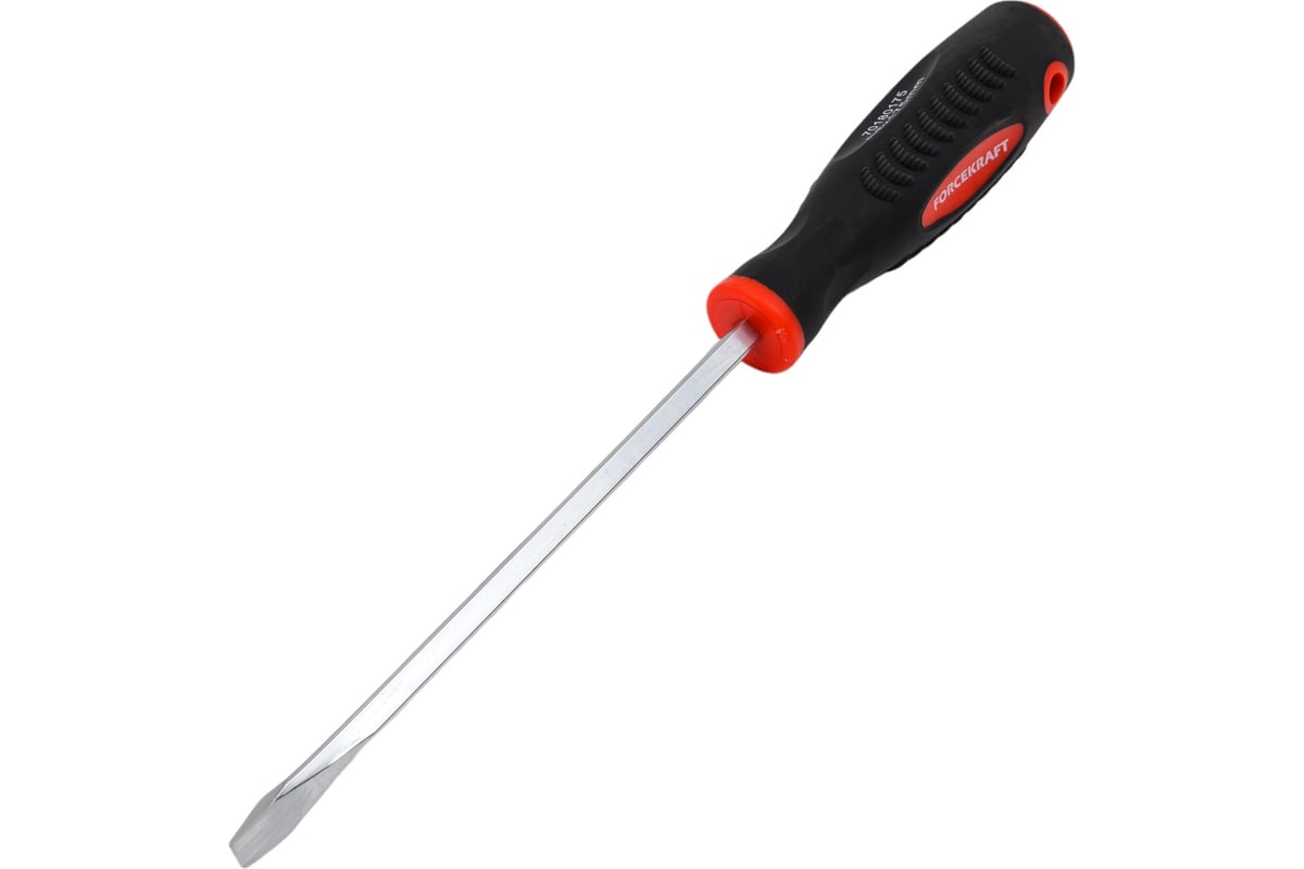Шлицевая отвертка Forcekraft магнитная "Profi" S2 SL 8.0х175 мм, 27156 FK-70180175