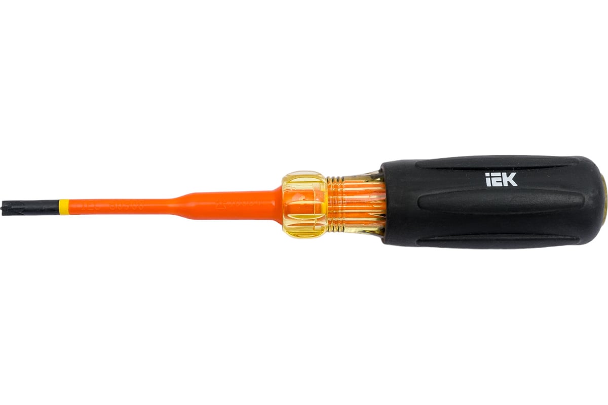 Отвертка IEK Arma2l 5 диэлектрическая slim pz/sl1x80 т3 A2L5-SC31-T3-ZS-10-080