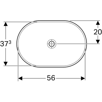 Раковина Geberit VariForm 60 см 500.730.01.2