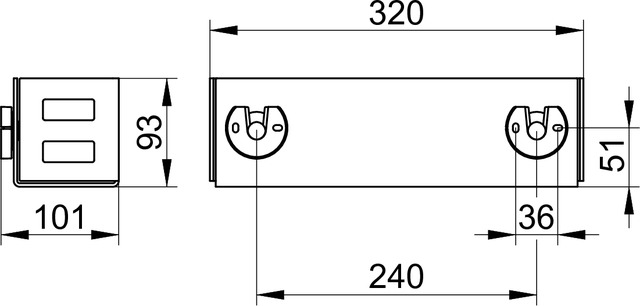 Полка Keuco Universal 24954370000 черный матовый