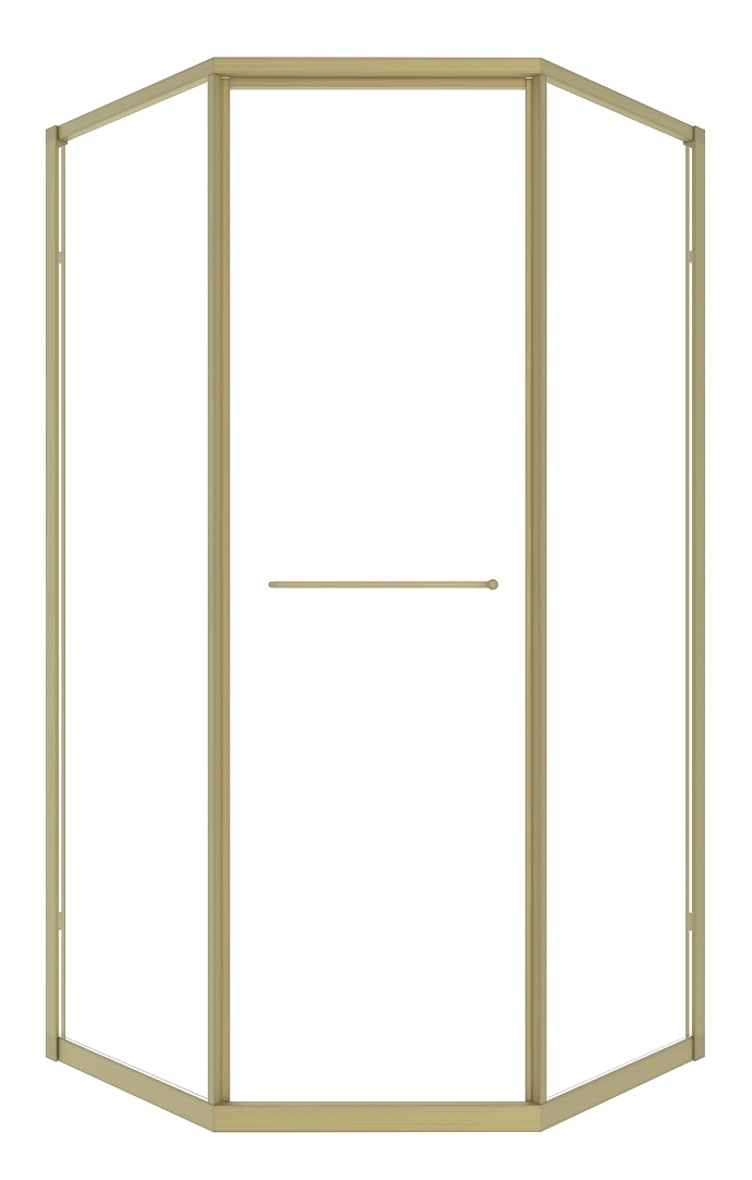 Душевой уголок Timo TTSS-100/17C-8R 100x100 правый, прозрачный, матовое золото
