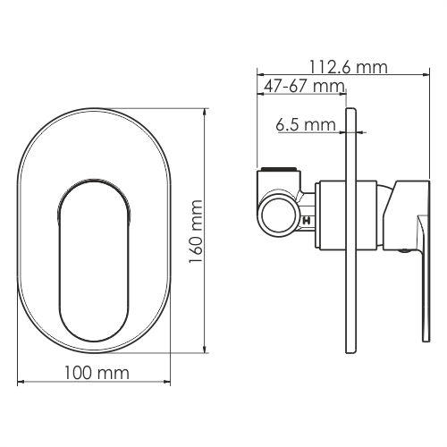 Смеситель для душа WasserKRAFT Mindel 8551 белый