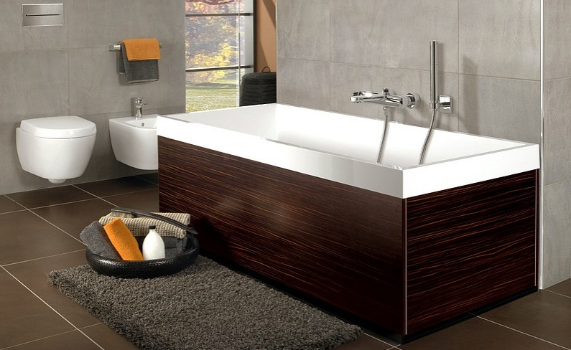 Квариловая ванна Villeroy&Boch Squaro 170x75 см плавность линий Квариловая ванна Villeroy&Boch Squaro 170x75 см плавность линий