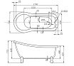 Акриловая ванна BelBagno BB20-1700 168x72 см