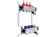 Коллекторная группа Termica 1" 3 отвода 3/4" с расходомерами 83601003