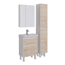 Зеркальный шкаф Lemark Universal 60x80 LM60ZS-U, белый глянец