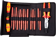 Набор из 14 cменных отверток WERA Kraftform Kompakt VDE 17 extra slim 1 VDE WE-136027