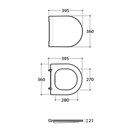 Крышка-сиденье Globo Forty3 FOR22BI/cr с микролифтом, белый глянец