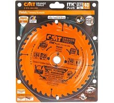 Диск пильный по дереву (184х20/16/15,87х1,7/1,1 мм; Z40) CMT 272.184.40H