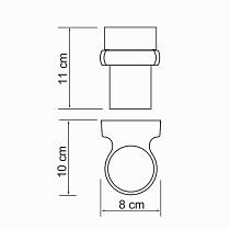 Держатель для стакана WasserKRAFT Berkel K-6828