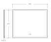 Зеркало BelBagnoSPC-GRT-1000-800-LED-TCH-SND 100x80 см с голос. управлением, антипар