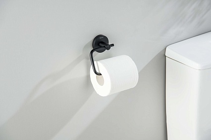 Держатель туалетной бумаги Aquatek Оберон AQ4218MB черный матовый