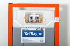 Инсталляция для унитаза BelBagno BB001-120/BB014-SR-BIANCO с кнопкой, белый