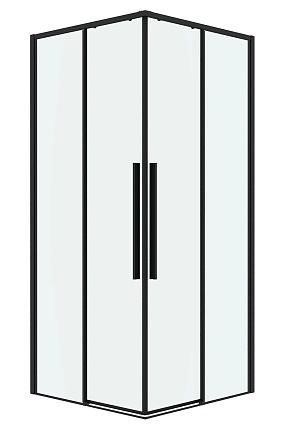 Душевой уголок Grossman Galaxy 300.K33.01.8080.21.00 80x80 прозрачный, черный матовый