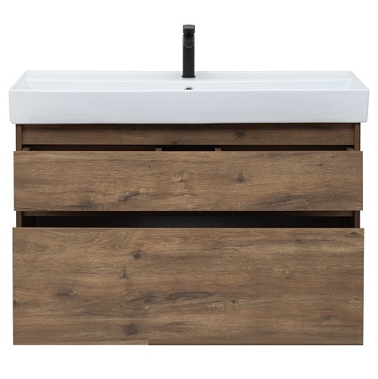 Тумба с раковиной Aquanet Nova Lite 100 см, 2 ящика