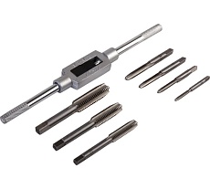 Набор метчиков Wiederkraft М3 - 12, 8 предметов, метрическая резьба WDK-TS0312