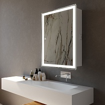 Зеркальный шкаф Silver Mirrors Киото Flip LED-00002474 60 см, с подсветкой