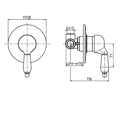 Смеситель для душа M&Z Desy DSY02702