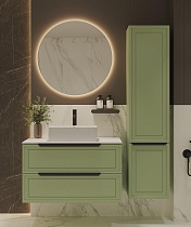 Мебель для ванной ЗОВ Севилья 100 см со столешницей, фисташковый