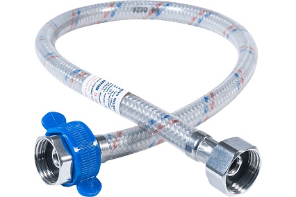 Гибкая подводка для воды ЦС нейлон, 1/2”Г х 1/2"Г L-100 см, штука ГП002010