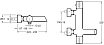Смеситель для ванны Jacob Delafon Toobi E8992-CP термостат
