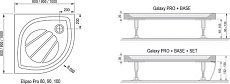 Поддон для душа Ravak Elipso Pro-90