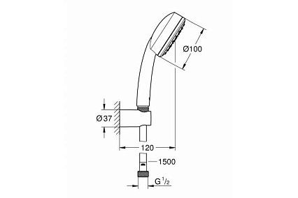 Душевой гарнитур Grohe Tempesta Cosmopolitan 26084002