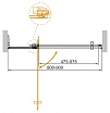 Душевая дверь Cezares SLIDER-B-1-80/90-BR-Cr 80/90x195 бронзовая, хром