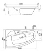 Акриловая ванна Santek Майорка XL 160x95 L