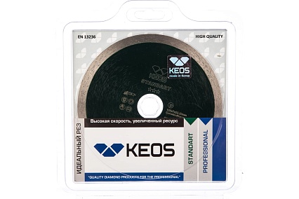 Диск алмазный Standart по керамограниту (125х22.2) для УШМ KEOS DBS01.125