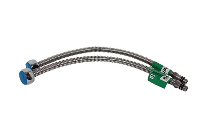 Подводка для смесителя из нержавеющей гофрированной трубы Lavita HF-C1200L 1/2хМ10 гайка-штуцер