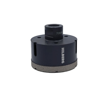 Коронка алмазная по керамике и керамограниту Super Hard (70 мм; M14) Hilberg HH670