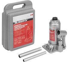 Гидравлический бутылочный домкрат Matrix 3 т, h подъема 178–343 мм 50774