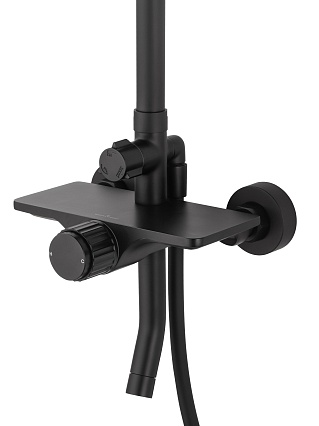 Душевая стойка Wonzon&Woghand WW-N3S962-MB черный матовый
